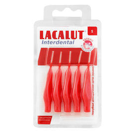 Ершик межзубный цилиндрический LACALUT Interdental, размер S, диаметр 2,4 мм, красный 5 шт.