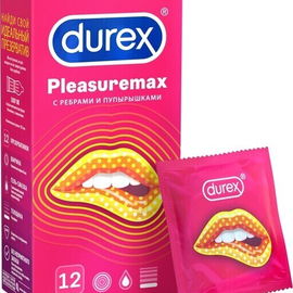 Дюрекс презервативы Durex Pleasuremax с ребрами и пупырышками N12
