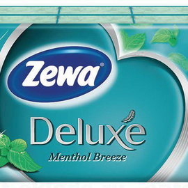 Платочки Zewa Deluxe Ментол, 10 платочков, 10 упаковок