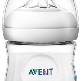 Philips AVENT Бутылочка Natural SCF030/17, 125 мл, с рождения, прозрачный