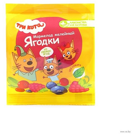 Мармелад Лакомства для здоровья Желейный Три кота Ягодки, 35 г