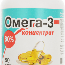 Омега-3 концентрат 60% капс., 600 мг, 90 шт.