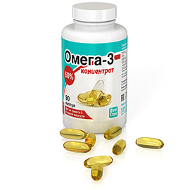 Омега-3 концентрат 60% капс., 500 мг, 90 шт.