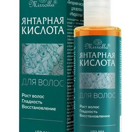 Mirrolla Ополаскиватель для волос Янтарная кислота для волос, 150 мл