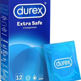 Дюрекс презервативы Durex Extra safe более плотные N12