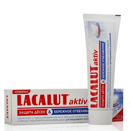 Лакалют Aktiv защита десен и бережное отбеливание зубная паста 50мл