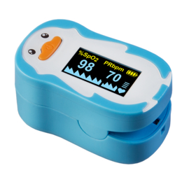 Пульсоксиметр напалечный TOPMED FP-10 (детский голубой)
