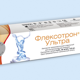 Флексотрон Ультра имплантат вязкоэластич для в/суст введ 25мг/мл 4,8мл ПЗШ