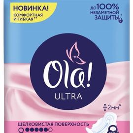 Ola! прокладки Ultra Super Шелковистая поверхность, 5 капель, 8 шт.