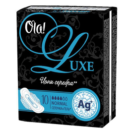 Ola! прокладки Ultra Luxe Ионы серебра сеточка Normal, 4 капли, 10 шт.