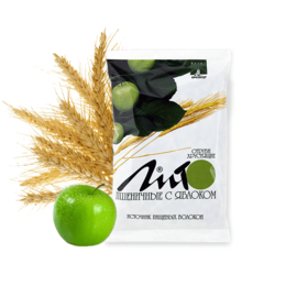 Отруби Лито пшеничные хрустящие с кальцием и яблоком, 200 г