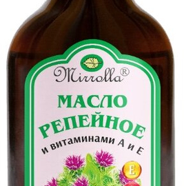 Mirrolla Репейное масло, с витаминами А и Е, 100 мл