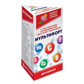 Мультифорт таб. шип., 14 шт., апельсин