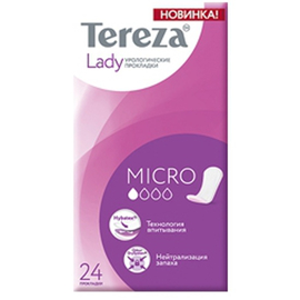 Урологические прокладки TerezaMed впитывающие для женщин Lady Micro 90080 (24 шт.)
