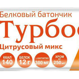 Турбослим батончик, 50 г, цитрусовый микс