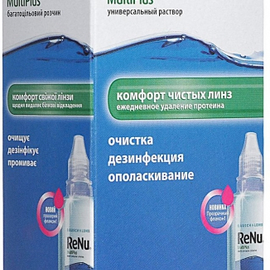 Раствор Bausch & Lomb Renu MultiPlus, с контейнером, 60 мл