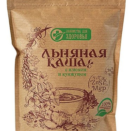 Лакомства для здоровья Каша льняная с изюмом и кунжутом, 400 г