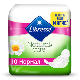 Libresse прокладки Natural Care Ultra Normal, 4 капли, 10 шт.