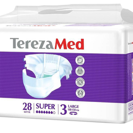 Подгузники для взрослых TerezaMed Super 90261, L 100-150 см (28 шт.)