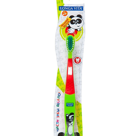 Лонга Вита зубная щетка детская арт S-138 Забавные зверята (ПАРТИЯ 12шт)