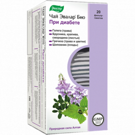 Чай Эвалар БИО при диабете 20 фильтр-пакетов