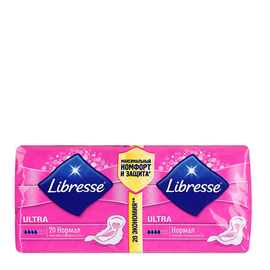 Libresse прокладки Ultra Normal с мягкой поверхностью, 4 капли, 20 шт.