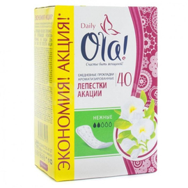 Ola! прокладки ежедневные Daily Без аромата, 2 капли, 40 шт.