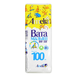 Вата 100г хирург Амелия Малыш н/с хлопк зигзаг