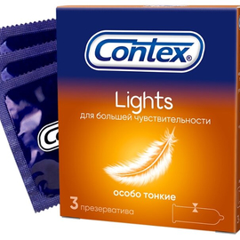 Презервативы Contex Lights, 3 шт.