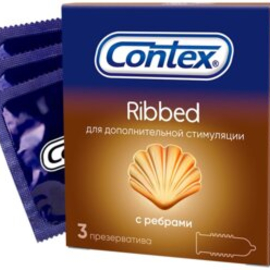 Презервативы Contex Ribbed, 3 шт.