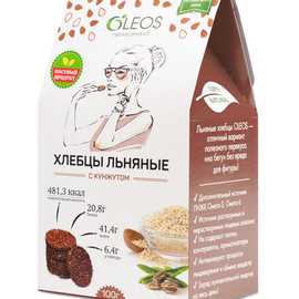 Хлебцы льняные OLEOS с кунжутом 100 г