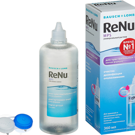 Раствор Bausch & Lomb Renu MPS, с контейнером, 360 мл