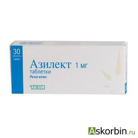 Азилект таб 1мг N30