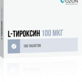 L-Тироксин таб 100мкг N100 (уп конт яч N50х2)
